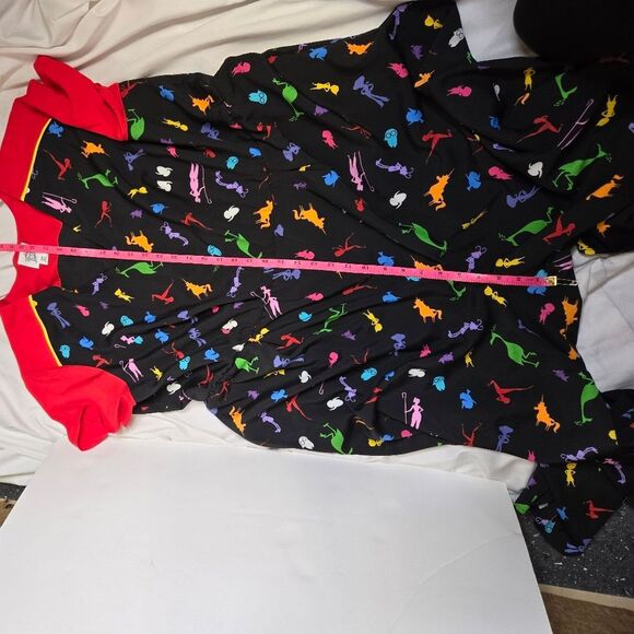 DISNEY Parks The Dress Shop Pixar characters black and red zip jumpsuit 3X - Picture 10 of 13